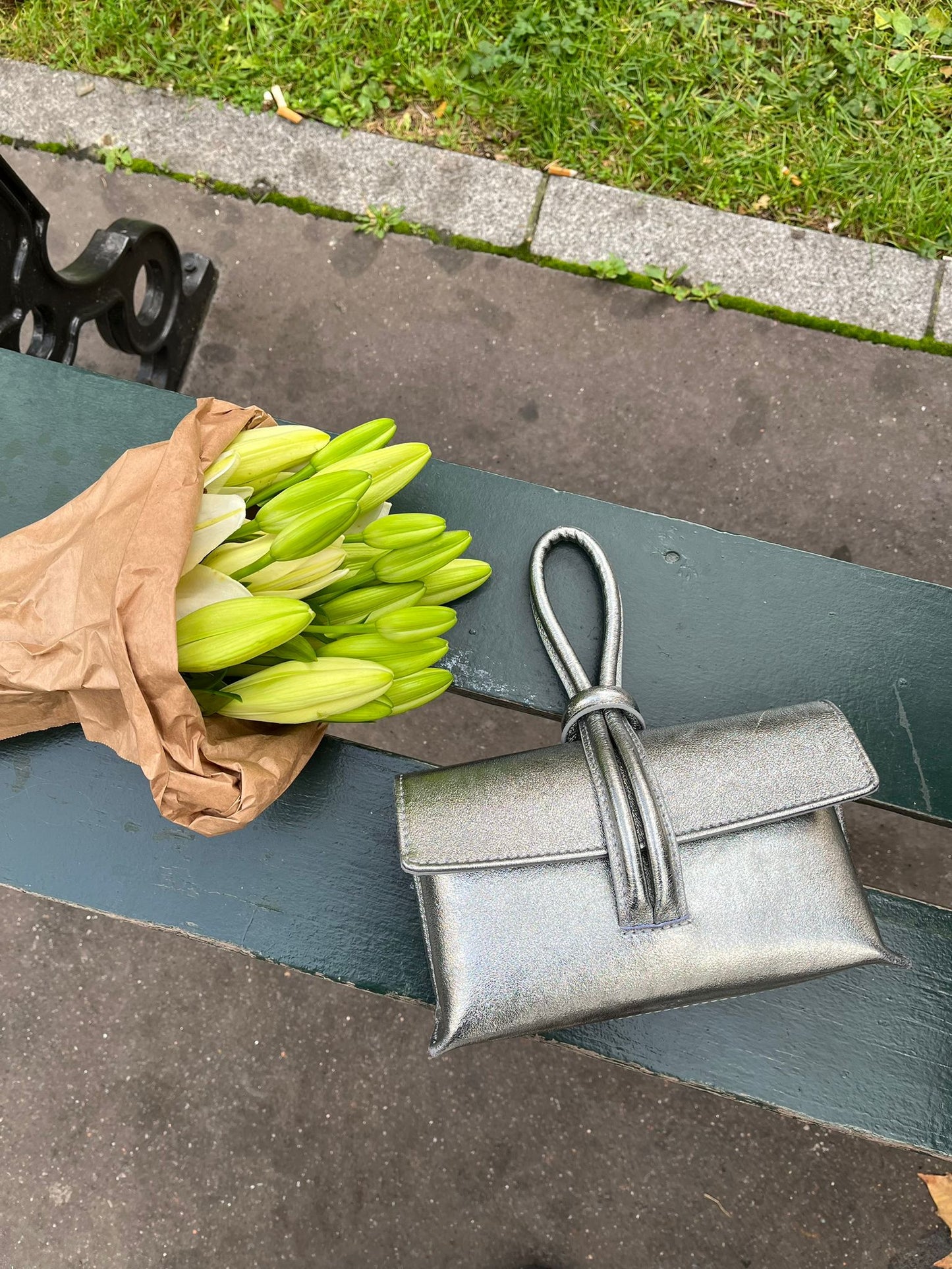 Silver Shiny Bag