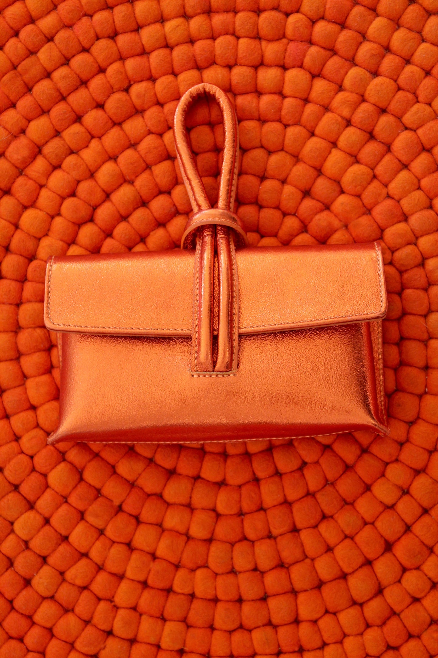 Orange Shiny Bag