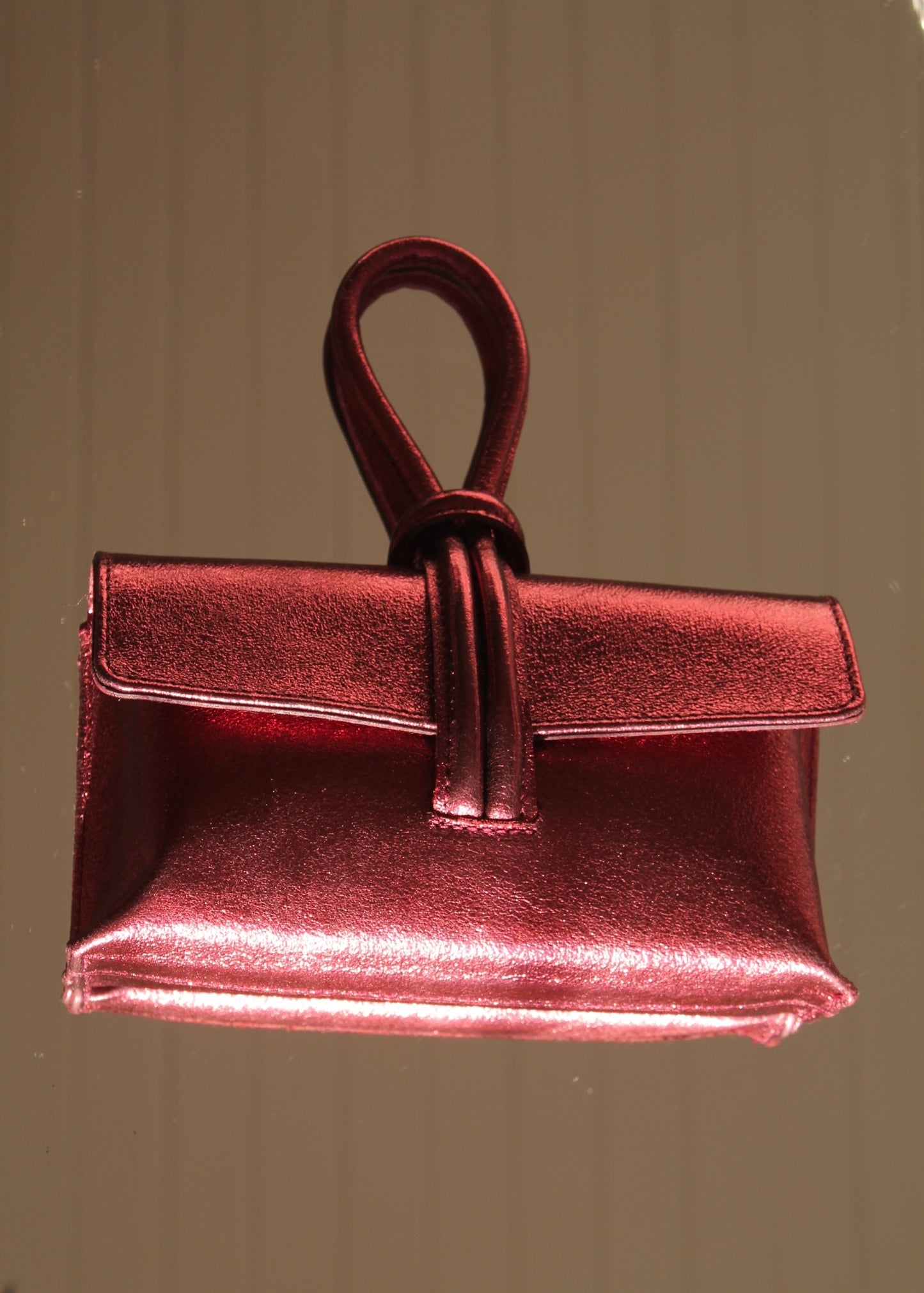 Burgundy Shiny Bag