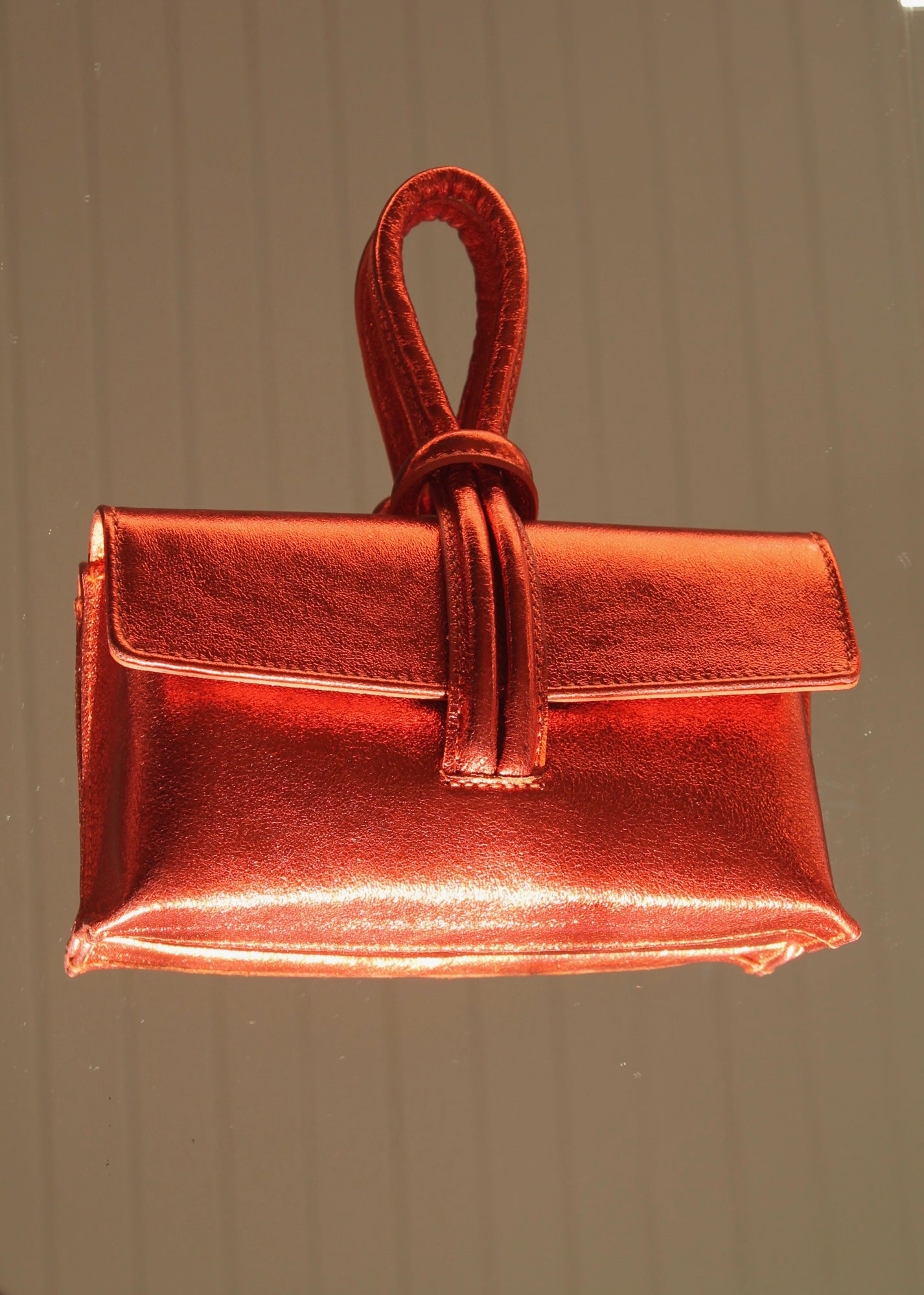 Orange Shiny Bag